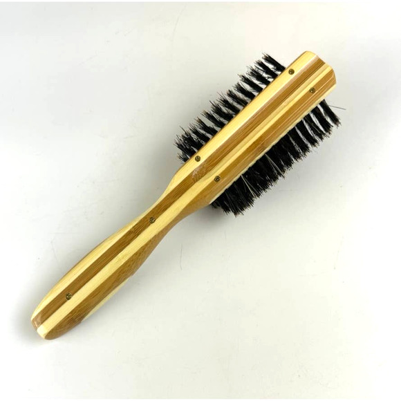 Bass Bamboo Boar Bristle Hair Brush 9 Inches #206 NWOT - Picture 3 of 8